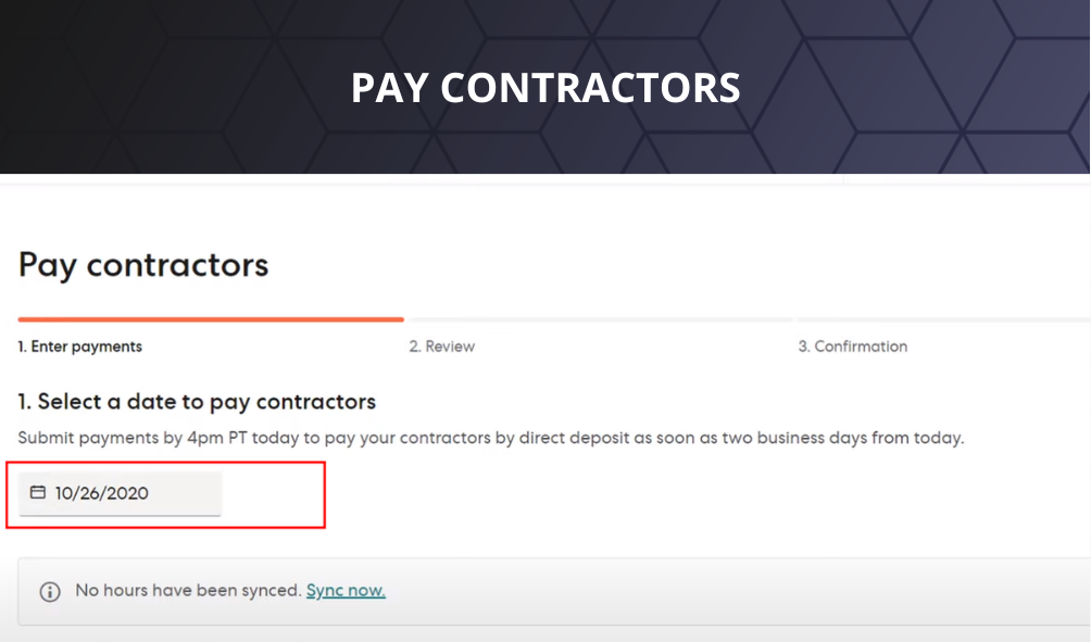 pay contractors